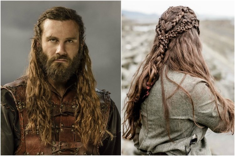 viking frisyrer rollo flätor fläta långt hår