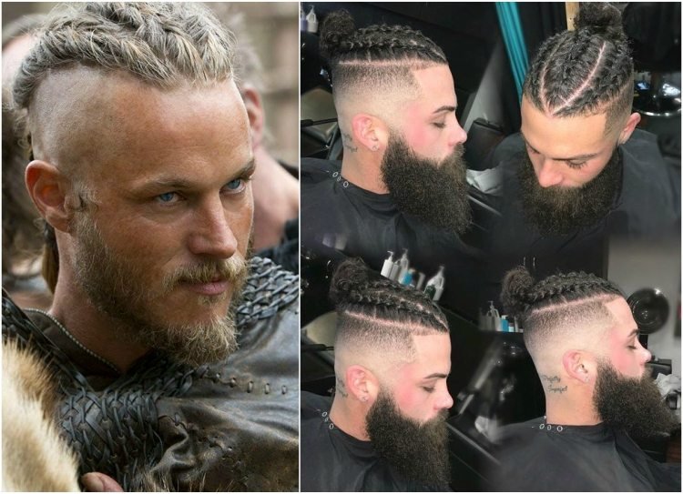 viking frisyrer underskuren sidecut fläta ragnar lothbrock