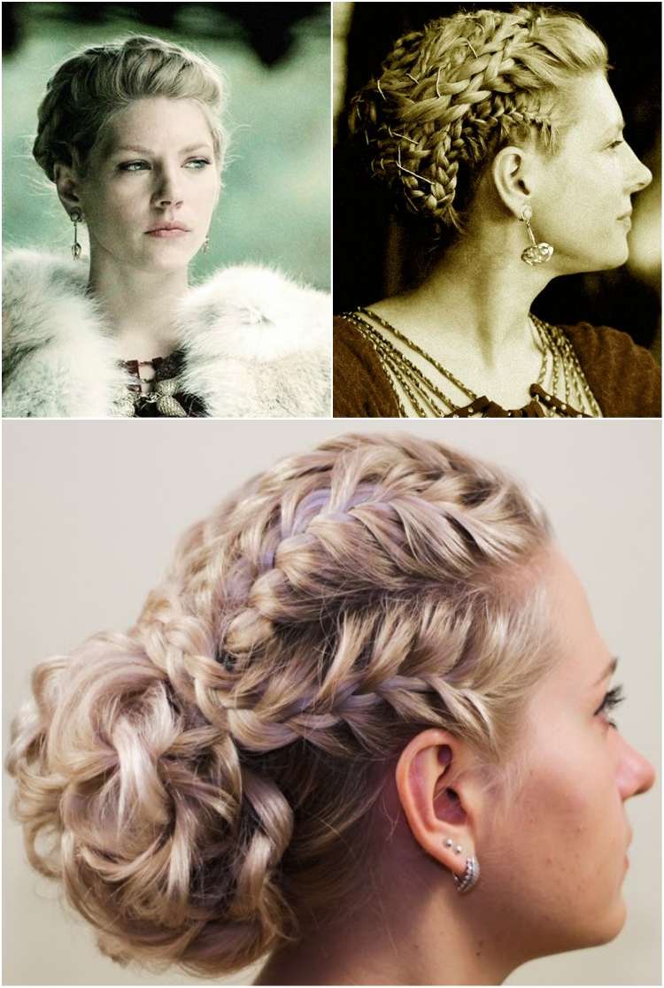 viking frisyrer kvinnor updo queen earl lagertha