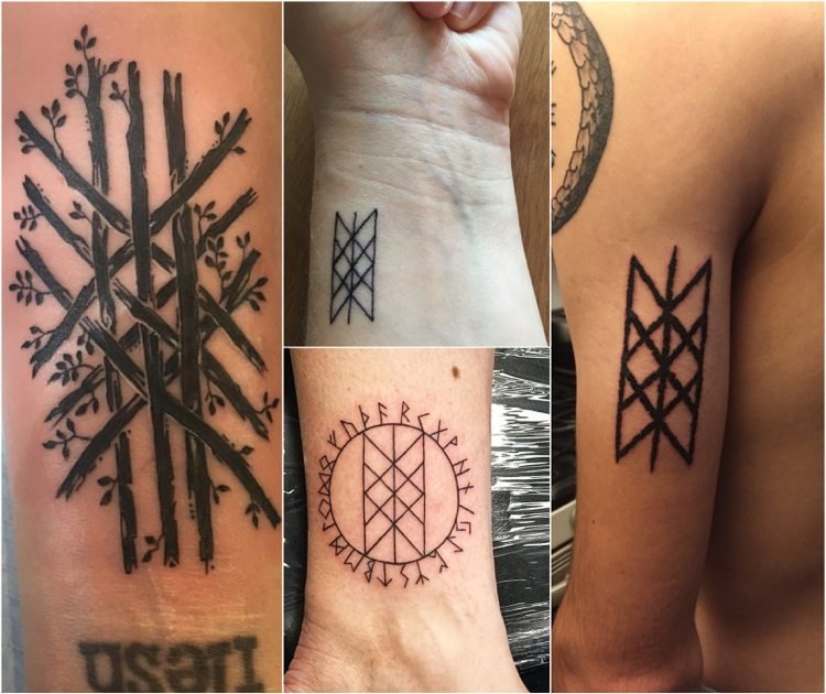web of wyrd tatuering symbol öde