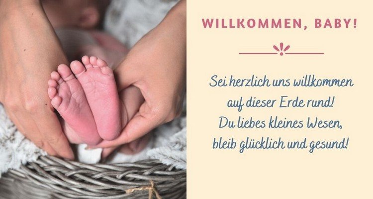 Välkommen bebisord för mottagning hemma efter födseln