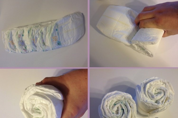 DIY blöjkaka öga uggla handledning