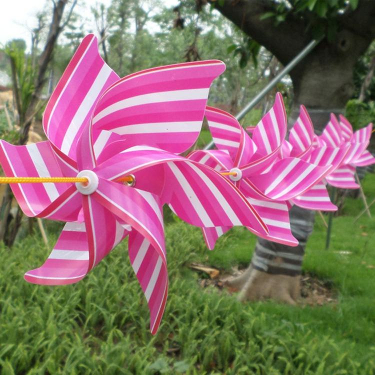 Pinwheel-tinker-idéer-plast-rosa-vita-ränder-trädgård-fest-dekoration-koppel