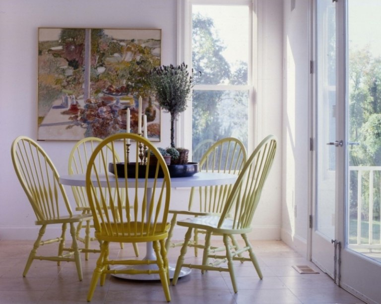 Windsor-stol-modern-matsal-utrymme-design-idéer