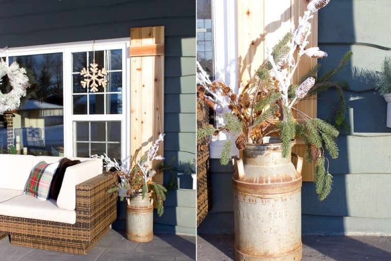 Vinterdekoration för utomhus Dekorera trädgrenar och kottar med konstsnö