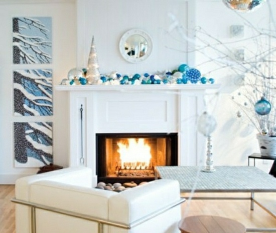 blå-vit-vinter-dekoration-öppen spis-tinker