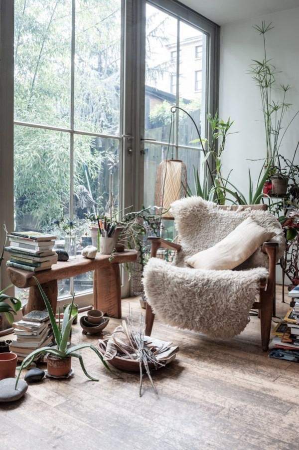 vinter trädgårdsmöbler lantlig rustik stol-sidobord hylla-päls tak-glas