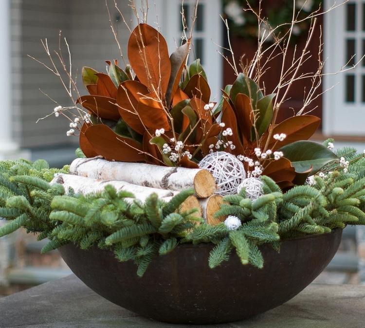 Gör dina egna juldekorationer naturmaterial för utomhus