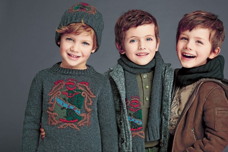 vinter-mode-2015-små-pojkar-tröja-aristokratiska vapen