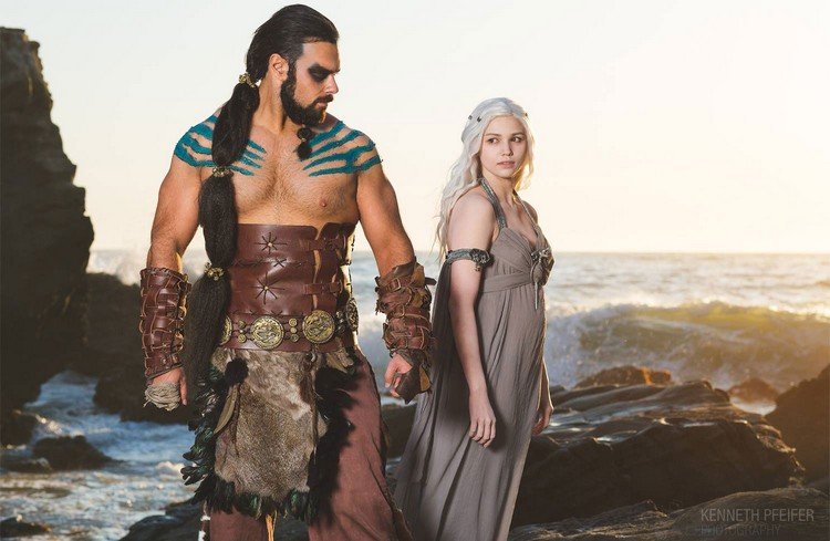 Dräkt för par carnival-denaeris-targarien-khal-drogo