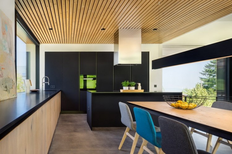 glas-vägg-inuti-utanför-ljus-kök-modern-minimalistisk-trä-svart