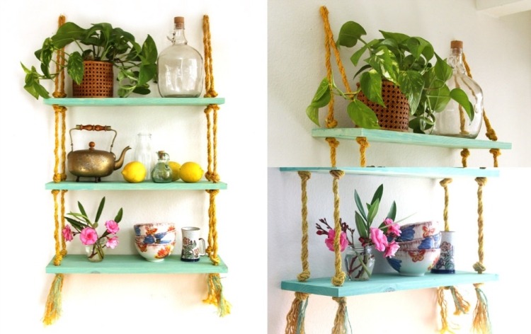 hippie-chic-living-diy-hylla-hängande-växt-skål-lagringsutrymme