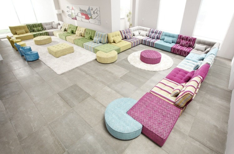 Levande landskap sängfunktion moderna modulära möbler Fama