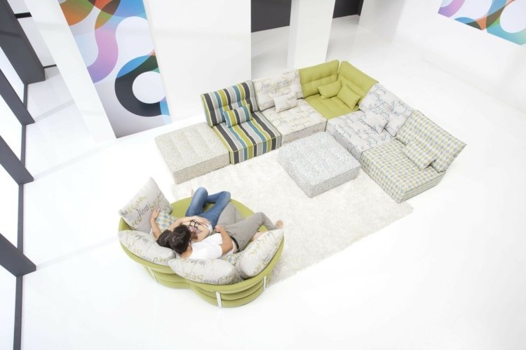 Levande landskap med sängfunktion - XXL soffa - variant