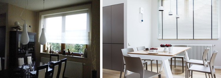Renovera lägenhet -före-efter-matsal-minimalistisk-vit-grå
