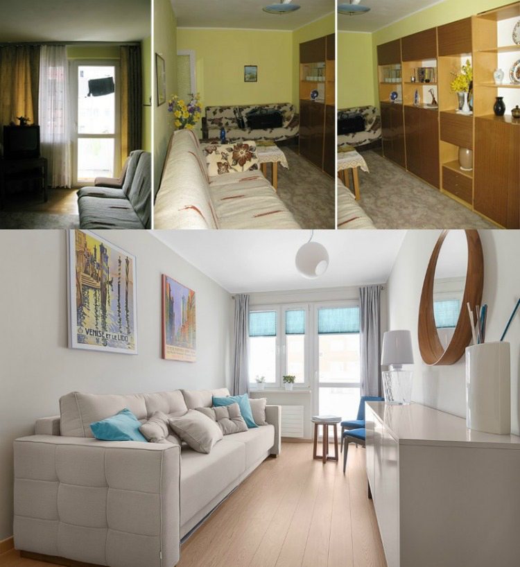 lägenhet-renovera-före-efter-vardagsrum-grå-ljusa pastellfärger