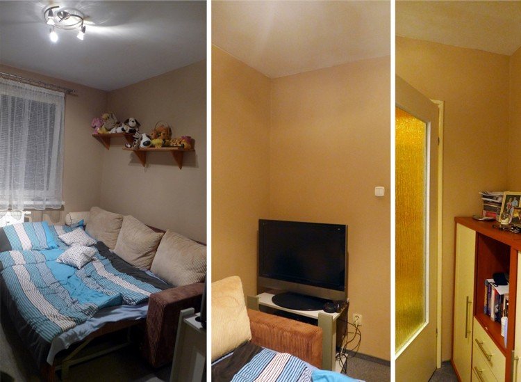 lägenhet-renovera-före-efter-sovrum-ofryst-vägg-färg-gulaktig
