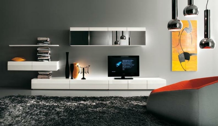 modern-interiör-med-vägg-enhet möbler