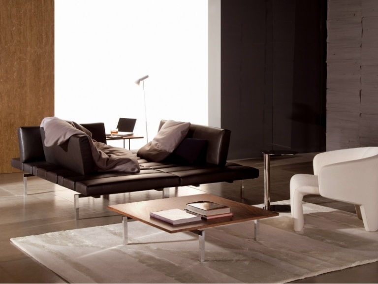 Vardagsrum-möbler-läder-dag säng-sittgrupp-Minotti