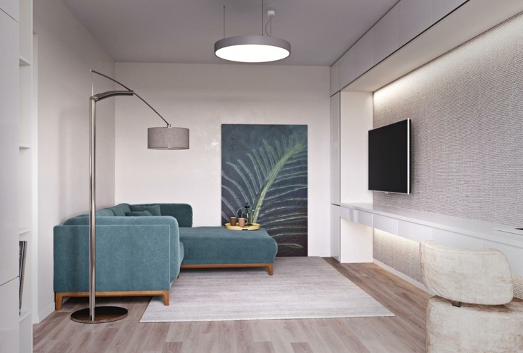 bilder-vägg-design-färger-minimalistisk-vardagsrum