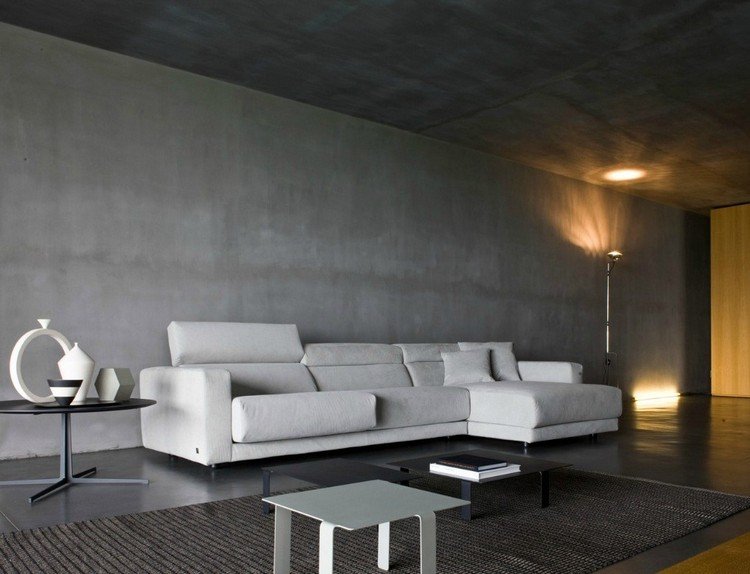 Vardagsrum-grå-soffa-höjd-justerbar-tak strålkastare-design