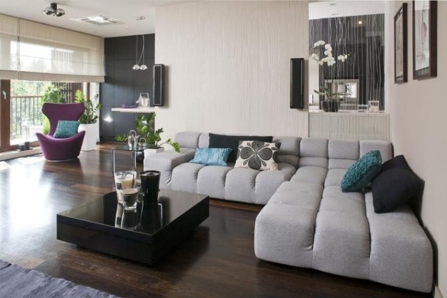vardagsrum-modern-grå-hörn-soffa-design