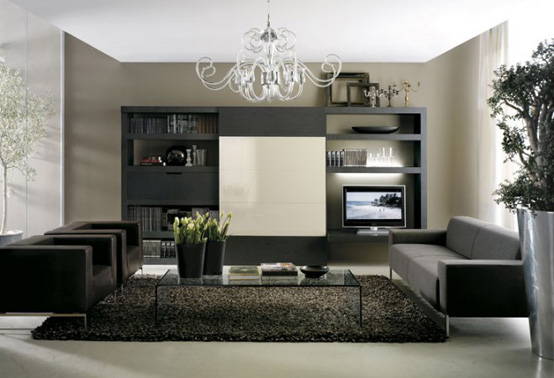 modernt-vardagsrum-design-mörka-färger