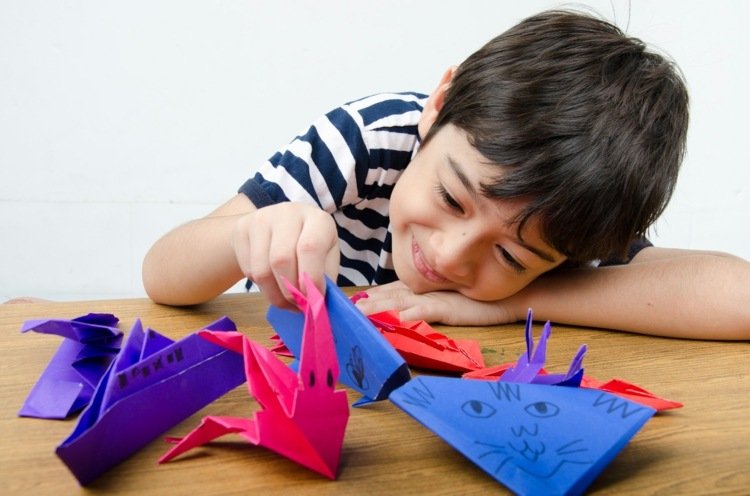 Origami Advent Calendar Elementary School - Fyll med instruktioner och papper