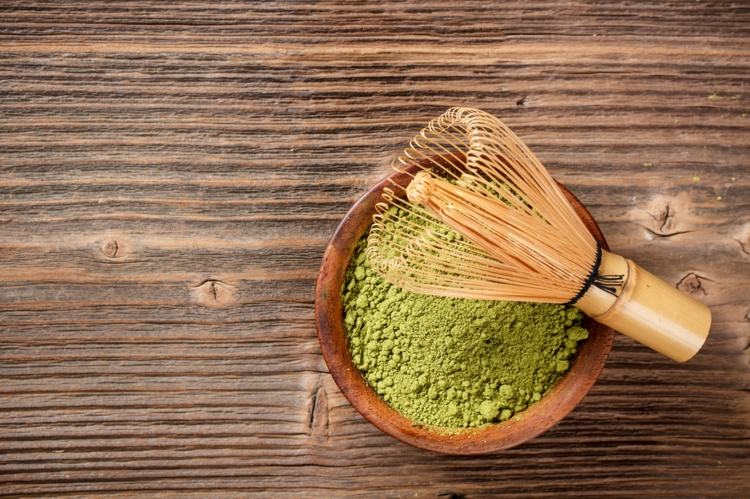 Matcha pulver ger huden gott om näringsämnen