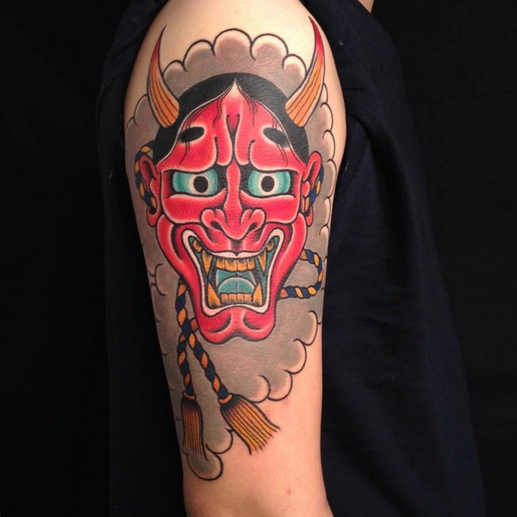 Hannya Mask Betydelse Yakuza Tattoo Arm Tattoo Trends Män