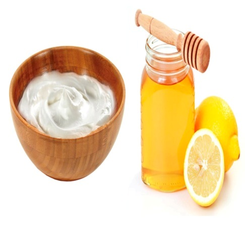 Sitruuna-, hunaja- ja jogurtti -ihoa kohottava kasvopaketti