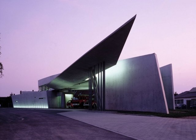 Vitra brandstation Museum-Weil am Rhein Hadid projekterar Tyskland moderna