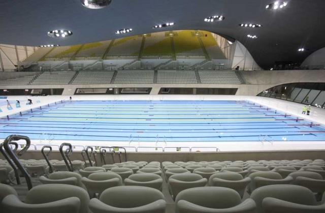 2012 Hadid Projects Pool Hall Interior Design Olympic Aquatic Centre London