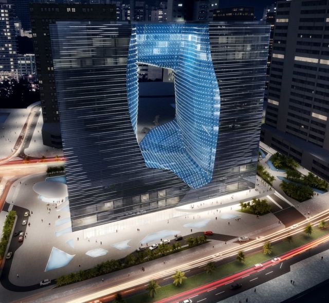 opus kontortorn affärsbyggnad abu dhabi 2013 Zaha Hadid design