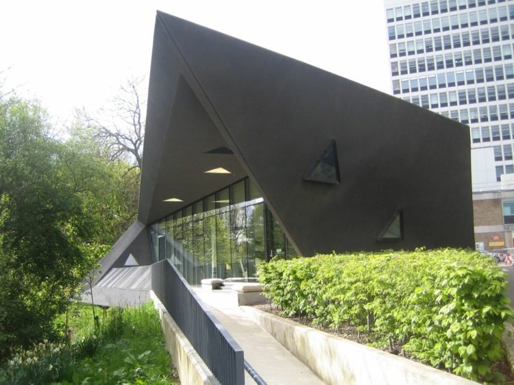 zaha hadid design byggnader maggies-center-cancer-scotland-black-fasade