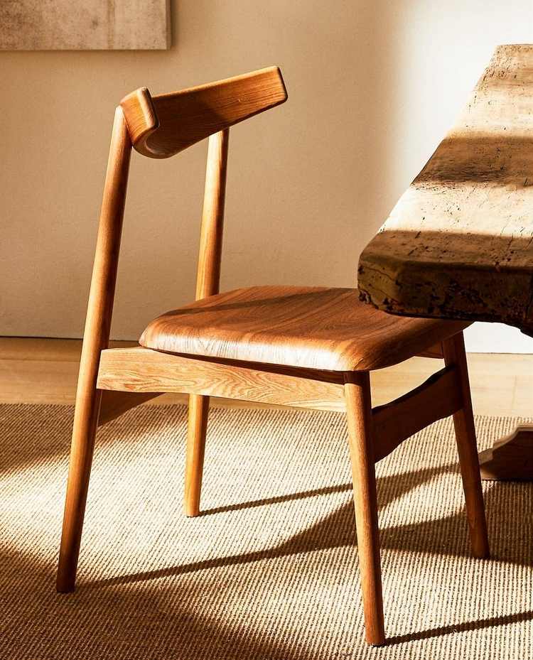 Zara Home Möbel 2020 stol i askträ