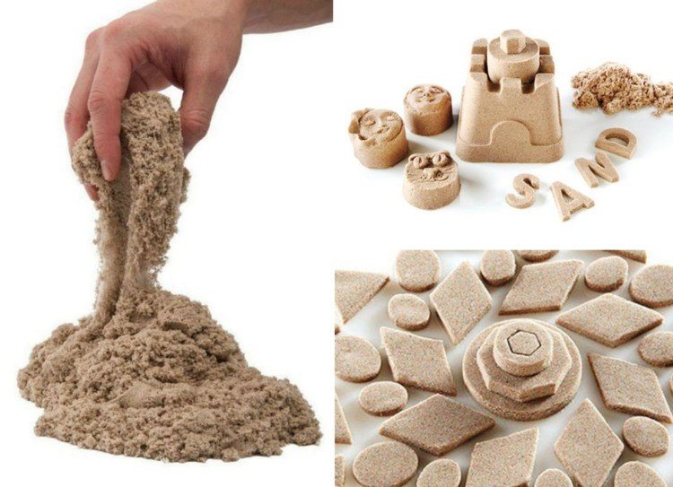 Gör magisk sand själv med äkta sand och majsstärkelse att leka med