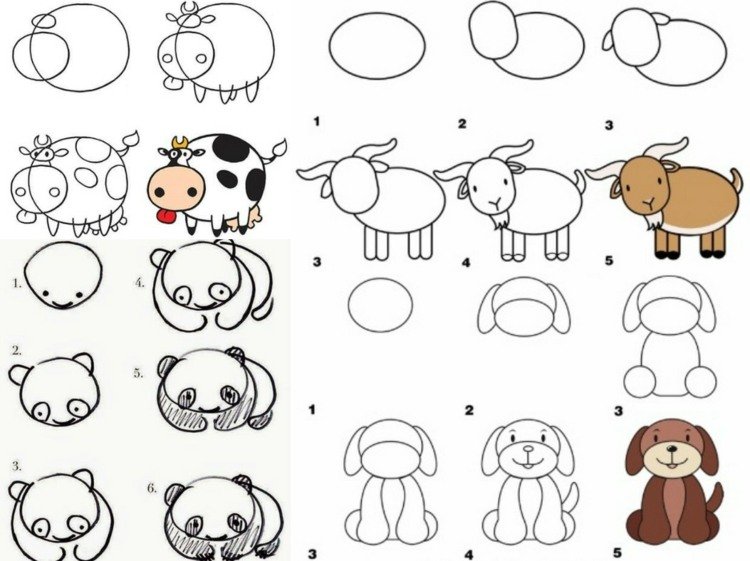 lära-att-rita-panda-ko-komisk-get-hund
