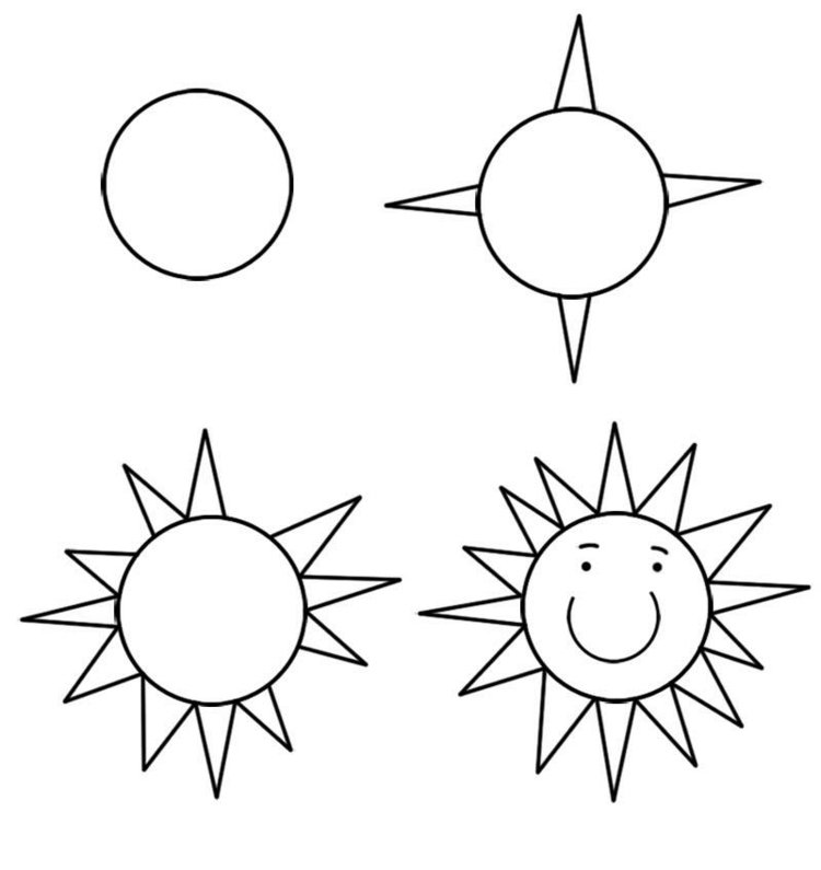 att rita-lära-att-rita-sol-cirkel-strålar-taggat-ansikte