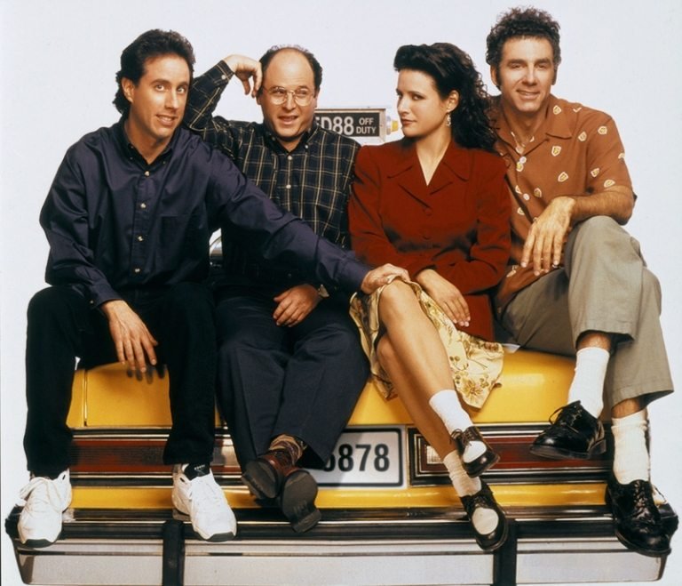 planritning av lägenhetsserien seinfeld retro bil -tv
