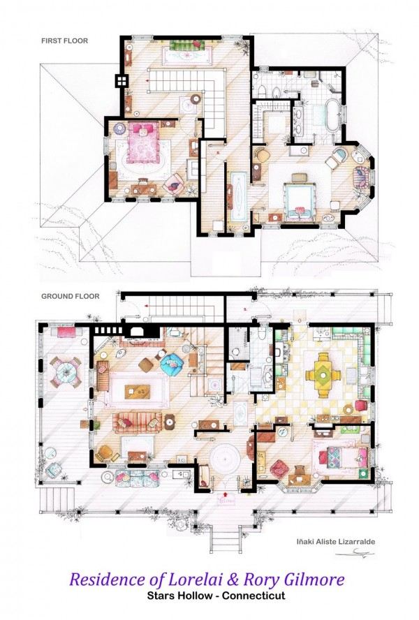 Gilmore Girls -husets planritning