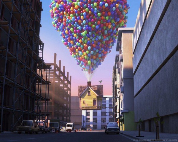 UP disney film hus ballonger