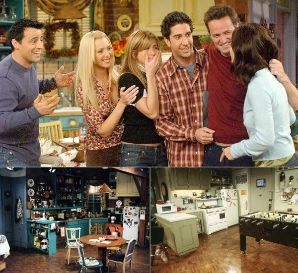 planritning av lägenheternas favorit -tv -serie Friends