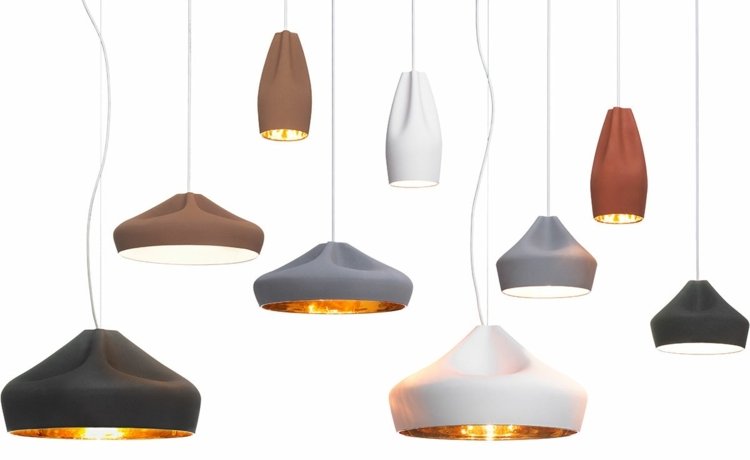keramiska lampor-hängande lampor-storlek-stor-liten-päron-form-svart-vit-terrakotta-inuti-guld-blad-blank