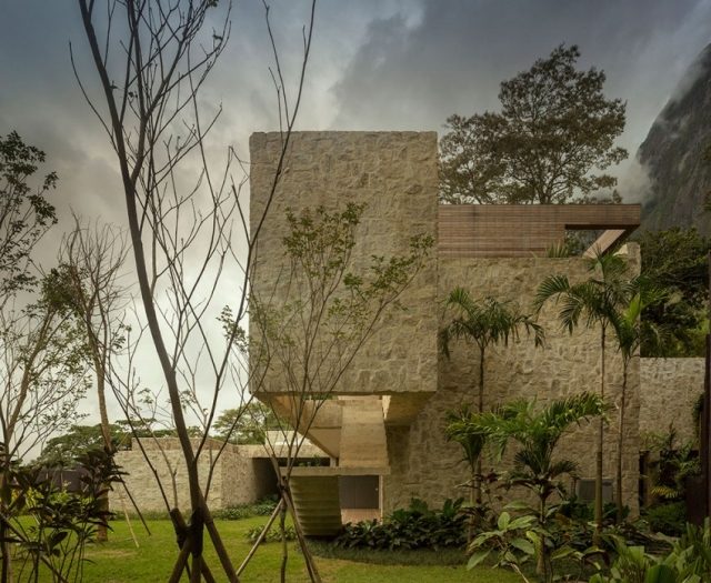 Al-Rio-de-Janeiro-villa-med-sten-och-trä-arkitekt-hus-modernt