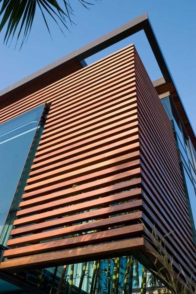 Designerhus-inomhus trädgård-bambu vertikal design
