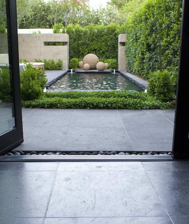 zen trädgård skapa poolbollar-dekoration-sten-terrass