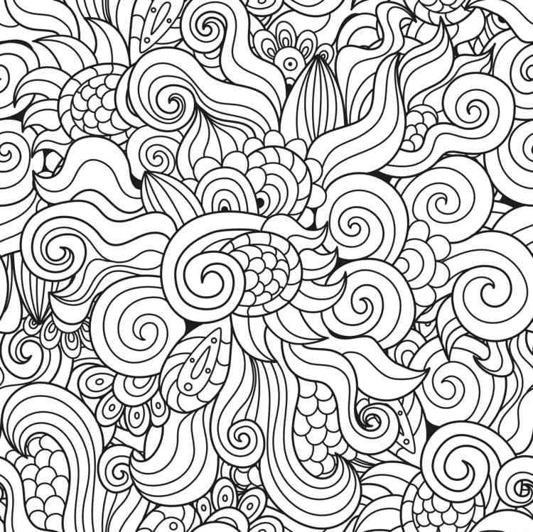 zentangelmallar skala mönster-spiral-former-blad-fantasi