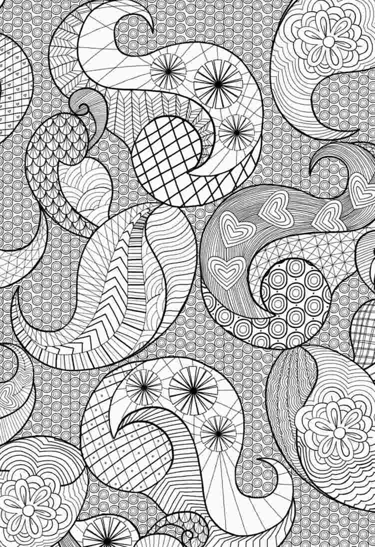 zentangle-mallar-slappna av-måla-hjärtan-blommor-våg-mönster-sicksack-mönster-cirklar