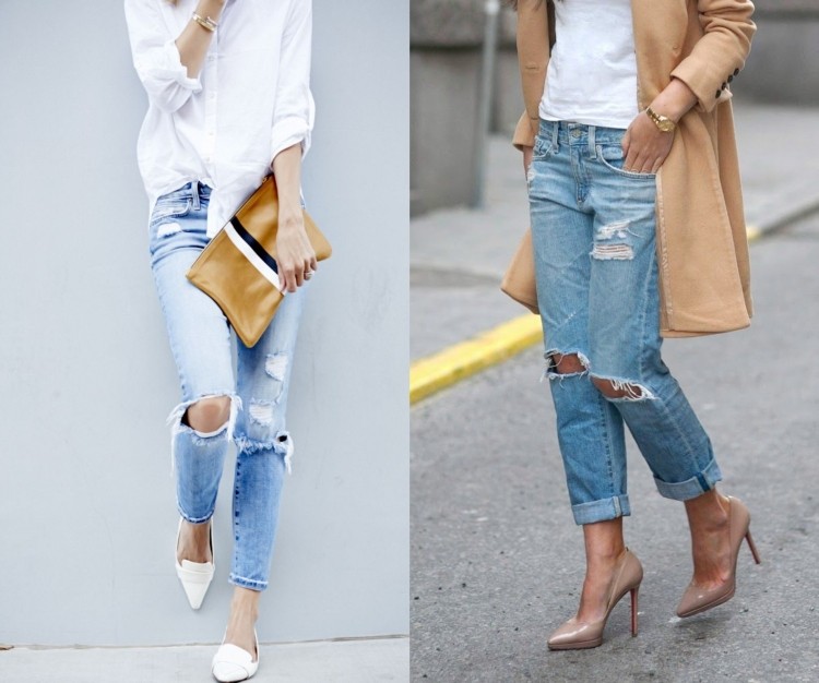 Ripped jeans-outfit-sommar-vår-vit-beige